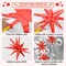 Red Blue Silver Star Balloons,9Pcs Red Blue White Explosion Star Foil Balloons,22Inch Spike Cone Star Helium Mylar Balloons for Birthday Anniversary Baby Shower 4th of July Disco Party Decorations